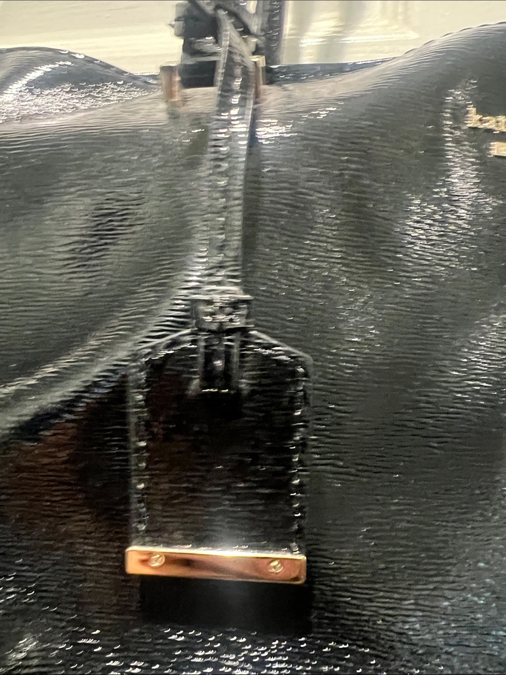 kate spade Black Patent Leather Tote with Top Handles - Picture 4 of 12